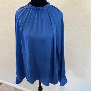 Ann Taylor Sapphire Blue Blouse